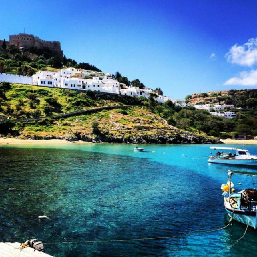 Aphrodite White Studios Lindos Экстерьер фото
